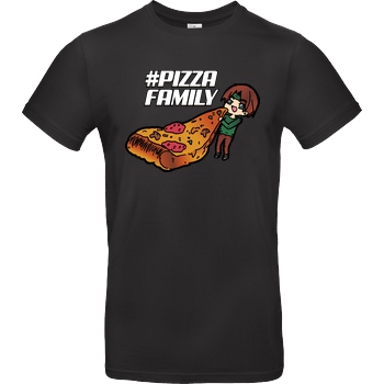 GNSG GNSG - Pizza Family T-Shirt B&C EXACT 190 - Black