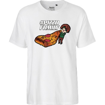 GNSG GNSG - Pizza Family T-Shirt Fairtrade T-Shirt - white