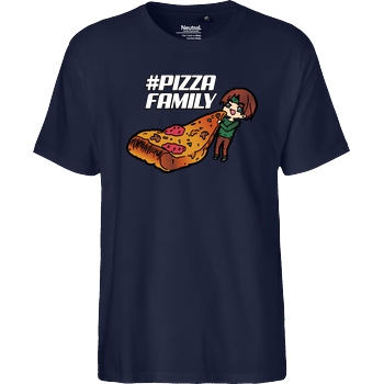 GNSG GNSG - Pizza Family T-Shirt Fairtrade T-Shirt - navy