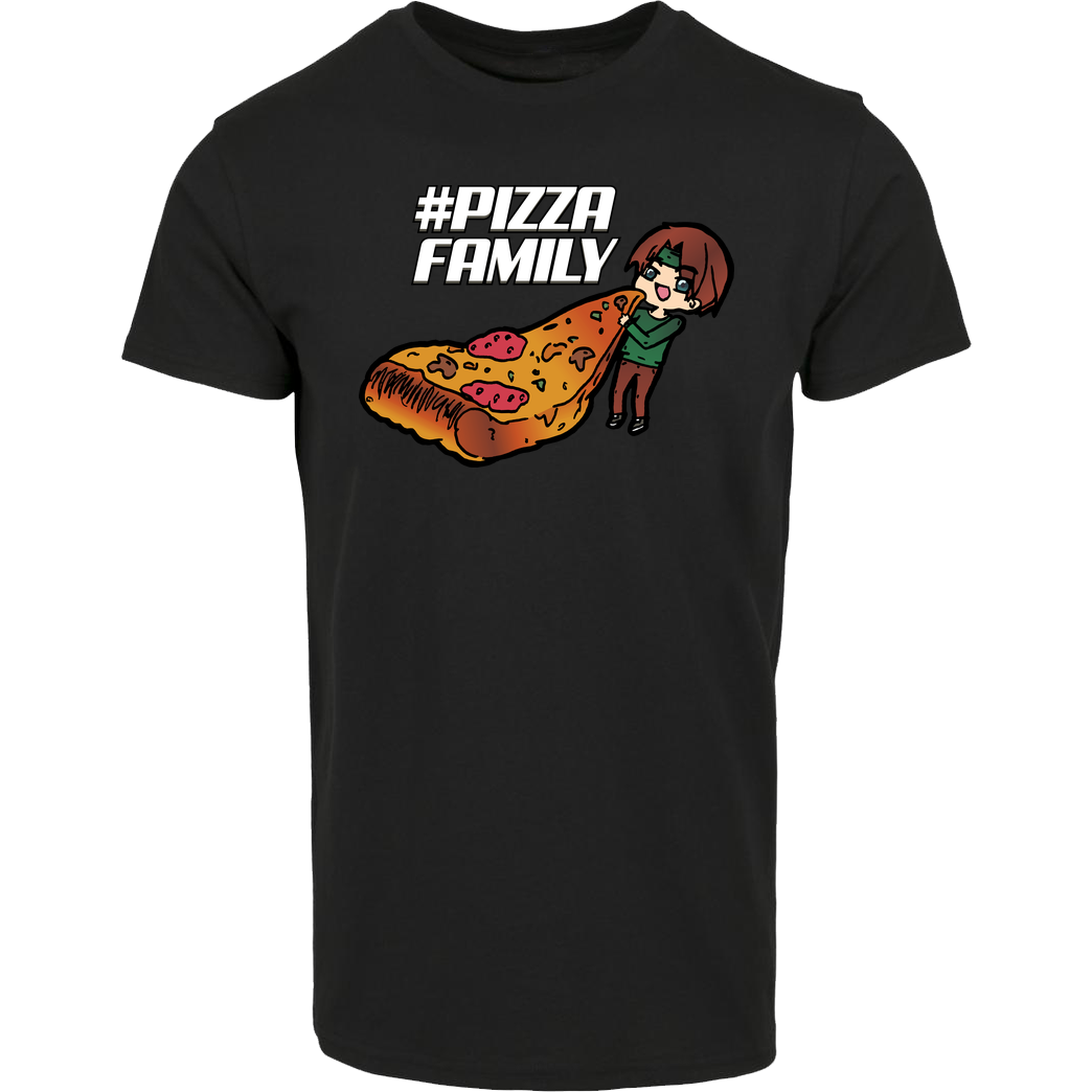 GNSG GNSG - Pizza Family T-Shirt House Brand T-Shirt - Black