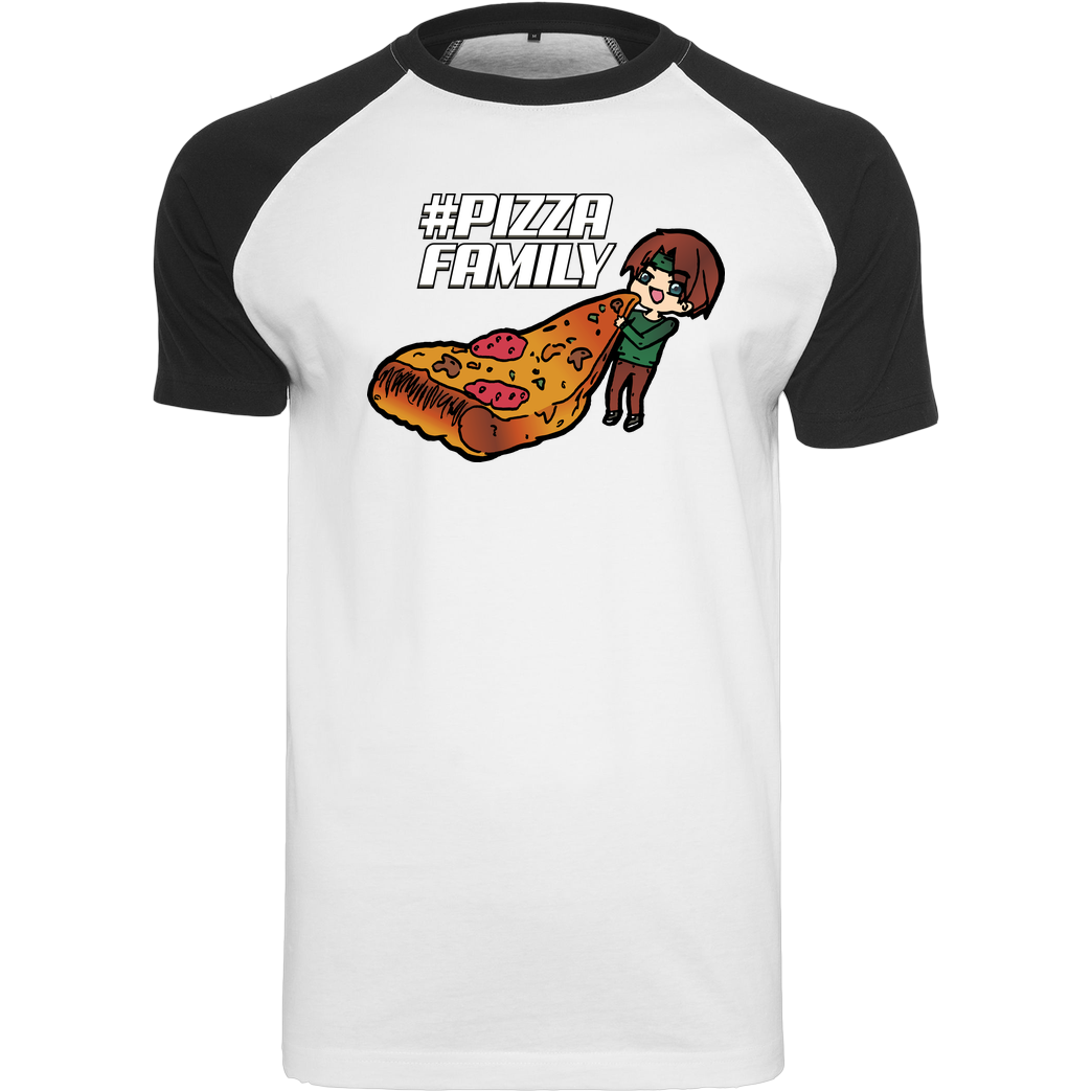 GNSG GNSG - Pizza Family T-Shirt Raglan Tee white