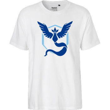 Go Team Blau Fairtrade T-Shirt - white