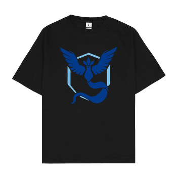 Go Team Blau Oversize T-Shirt - Black