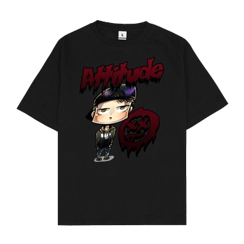hallodri Hallodri - Attitude T-Shirt Oversize T-Shirt - Black