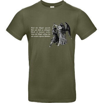 None Hör auf, dich zu schlagen! T-Shirt B&C EXACT 190 - Khaki