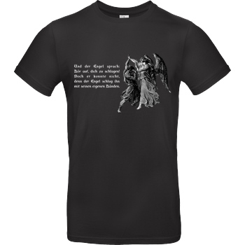 None Hör auf, dich zu schlagen! T-Shirt B&C EXACT 190 - Black