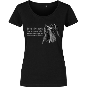 None Hör auf, dich zu schlagen! T-Shirt Girlshirt schwarz