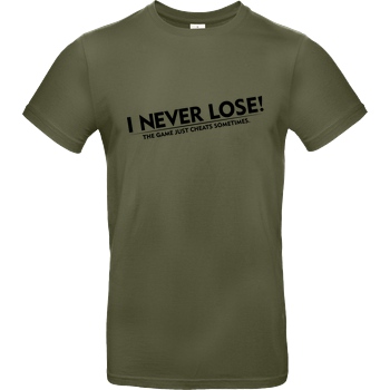 IamHaRa I Never Lose T-Shirt B&C EXACT 190 - Khaki