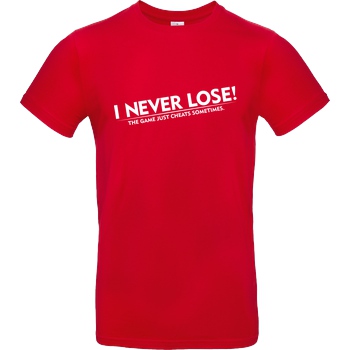 IamHaRa I Never Lose T-Shirt B&C EXACT 190 - Red