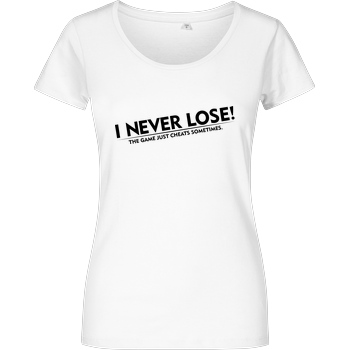 IamHaRa I Never Lose T-Shirt Girlshirt weiss