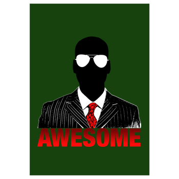 iHausparty - Awesome Art Print green