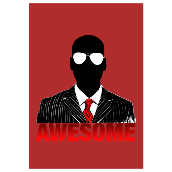 iHausparty - Awesome Art Print red
