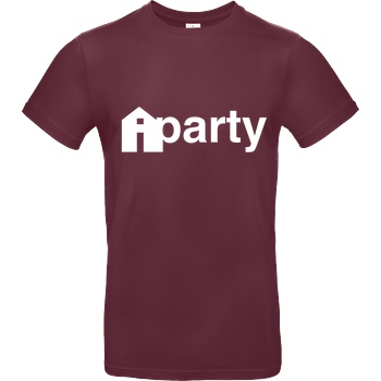 iHausparty iHausparty - Logo T-Shirt B&C EXACT 190 - Burgundy