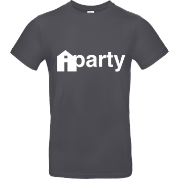 iHausparty iHausparty - Logo T-Shirt B&C EXACT 190 - Dark Grey