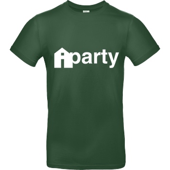 iHausparty iHausparty - Logo T-Shirt B&C EXACT 190 -  Bottle Green