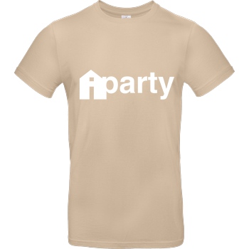iHausparty iHausparty - Logo T-Shirt B&C EXACT 190 - Sand