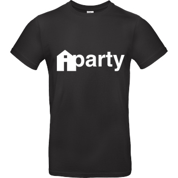 iHausparty iHausparty - Logo T-Shirt B&C EXACT 190 - Black