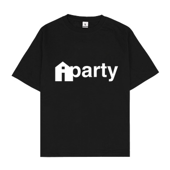 iHausparty iHausparty - Logo T-Shirt Oversize T-Shirt - Black