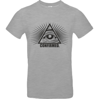 IamHaRa Illuminati Confirmed T-Shirt B&C EXACT 190 - heather grey