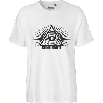 IamHaRa Illuminati Confirmed T-Shirt Fairtrade T-Shirt - white
