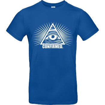 IamHaRa Illuminati Confirmed T-Shirt B&C EXACT 190 - Royal Blue