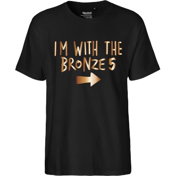 IamHaRa I'm with the bronze T-Shirt Fairtrade T-Shirt - black