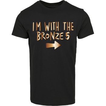 IamHaRa I'm with the bronze T-Shirt House Brand T-Shirt - Black