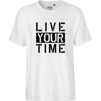 ImBlacKTimE ImBlacKTimE - Live your Time T-Shirt Fairtrade T-Shirt - white