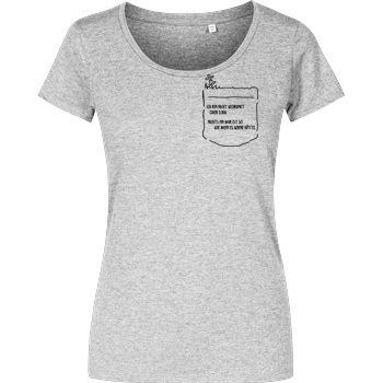 Isy Zerinami  Isy - Nicht eckig T-Shirt Girlshirt heather grey
