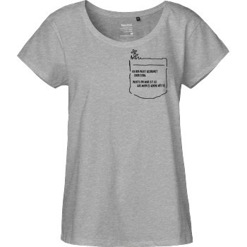 Isy Zerinami  Isy - Nicht eckig T-Shirt Fairtrade Loose Fit Girlie - heather grey