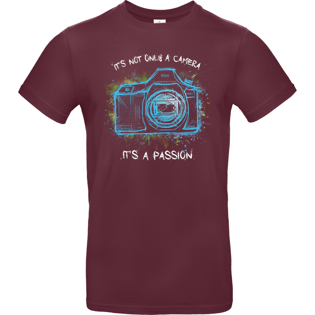FilmenLernen.de It's not only a Camera T-Shirt B&C EXACT 190 - Burgundy