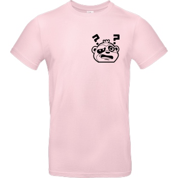 JadiTV JadiTV - Confused Print Logo T-Shirt B&C EXACT 190 - Light Pink