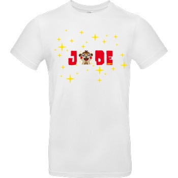 JadiTV JadiTV - Glitzer T-Shirt B&C EXACT 190 -  White