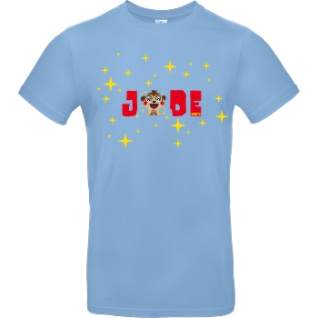 JadiTV JadiTV - Glitzer T-Shirt B&C EXACT 190 - Sky Blue