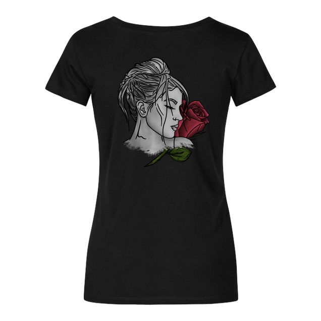 janaxf - Janaxf - Rose - T-Shirt - Girlshirt schwarz