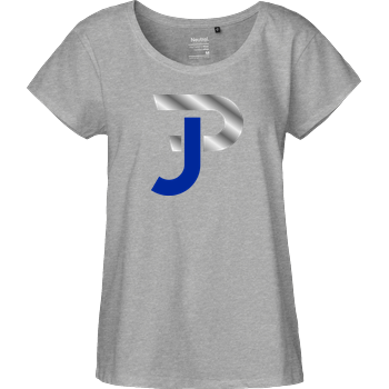 Jannik Pehlivan - JP-Logo Fairtrade Loose Fit Girlie - heather grey