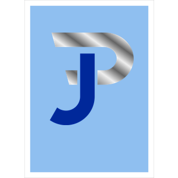 Jannik Pehlivan - JP-Logo Art Print light blue