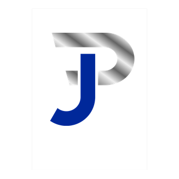 Jannik Pehlivan - JP-Logo Kunstdruck weiss