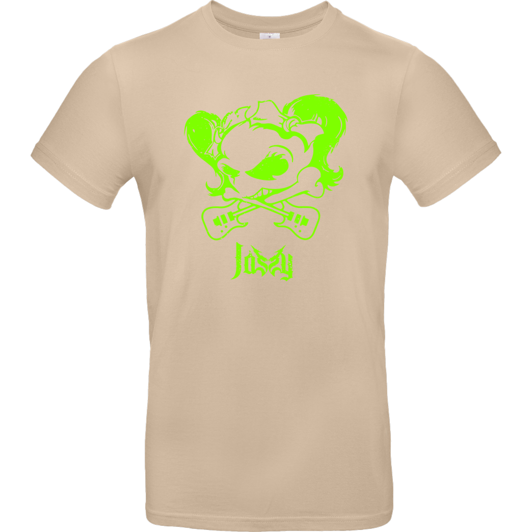 Mien Wayne Jassy J - Skull T-Shirt B&C EXACT 190 - Sand