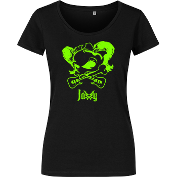 Jassy J - Skull Girlshirt schwarz