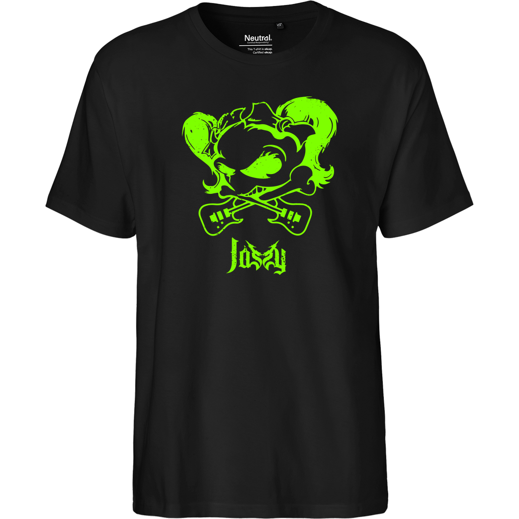 Mien Wayne Jassy J - Skull T-Shirt Fairtrade T-Shirt - black