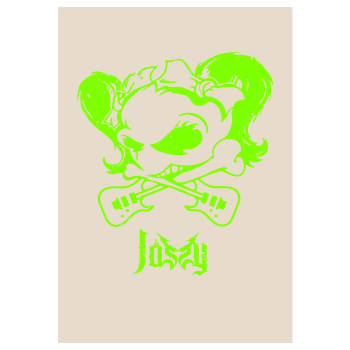 Jassy J - Skull Art Print sand