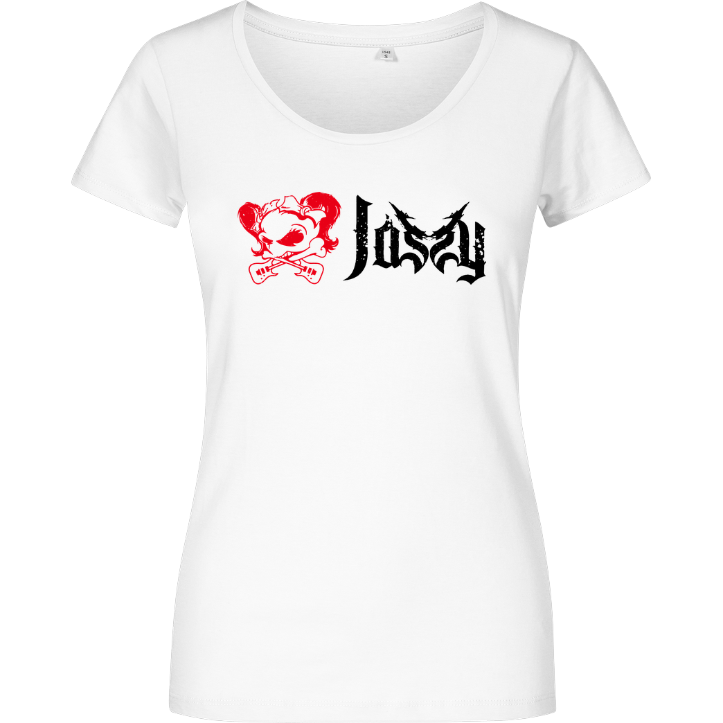 Mien Wayne Jassy J - Skull Original T-Shirt Girlshirt weiss