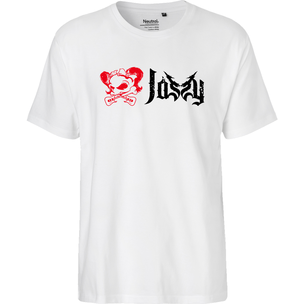 Mien Wayne Jassy J - Skull Original T-Shirt Fairtrade T-Shirt - white