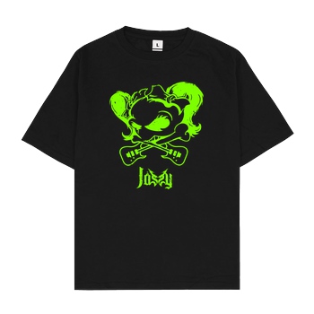 Mien Wayne Jassy J - Skull T-Shirt Oversize T-Shirt - Black