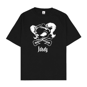 Mien Wayne Jassy J - Skull T-Shirt Oversize T-Shirt - Black