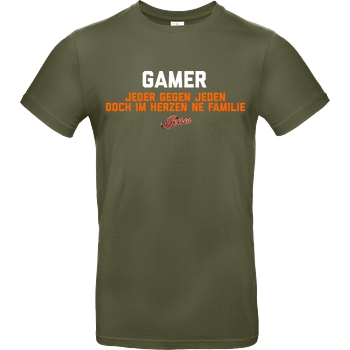 Jeaw Jeaw - Gamer T-Shirt B&C EXACT 190 - Khaki