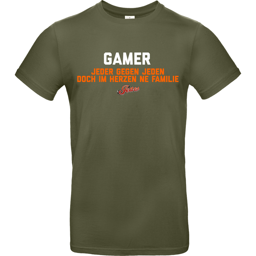 Jeaw Jeaw - Gamer T-Shirt B&C EXACT 190 - Khaki