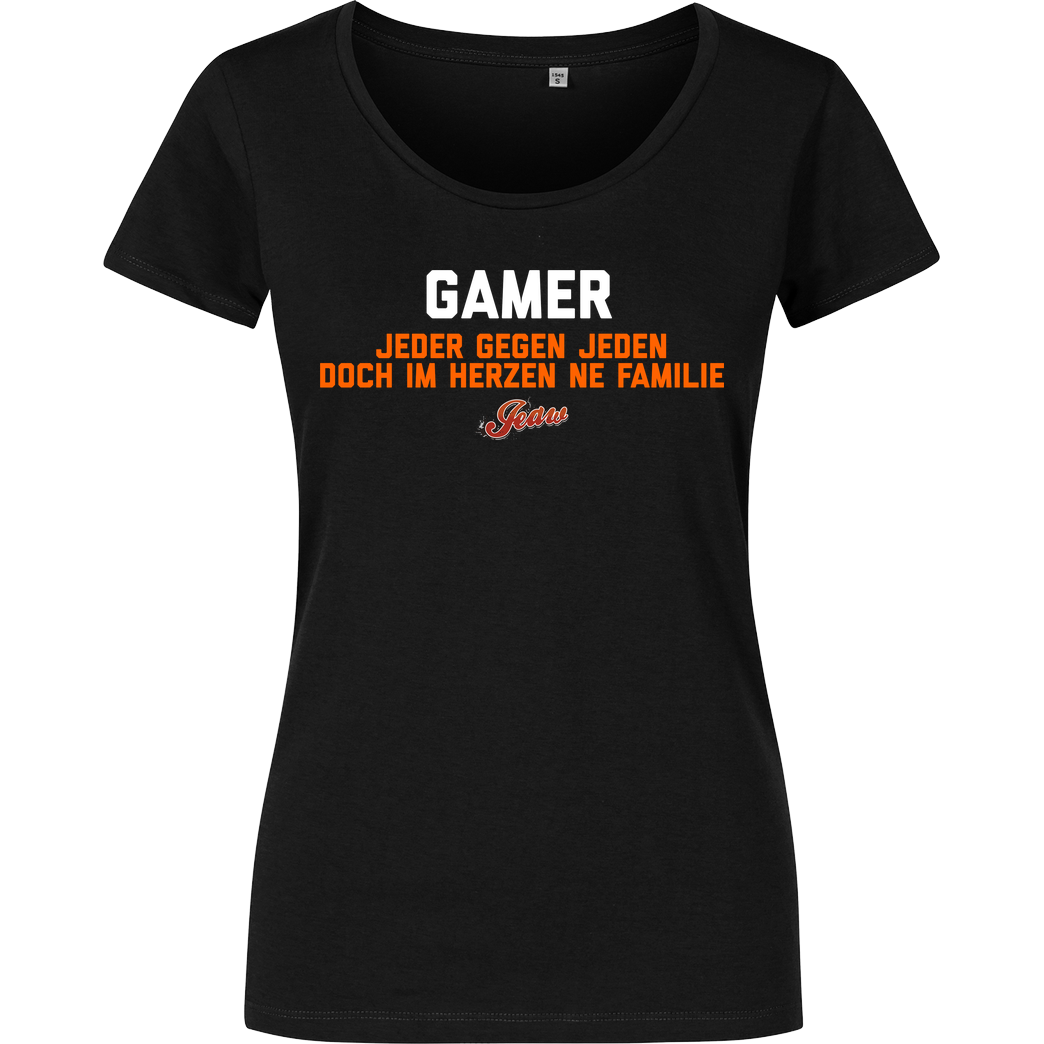 Jeaw Jeaw - Gamer T-Shirt Girlshirt schwarz