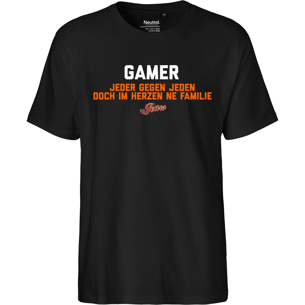 Jeaw Jeaw - Gamer T-Shirt Fairtrade T-Shirt - black